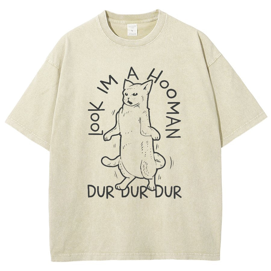 Look I'm a Hooman Vintage Distressed T-shirt