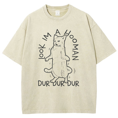 Look I'm a Hooman Vintage Distressed T-shirt