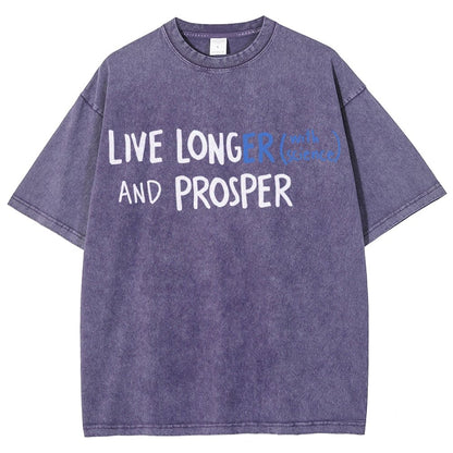 Live long and prosper Vintage Distressed T-shirt