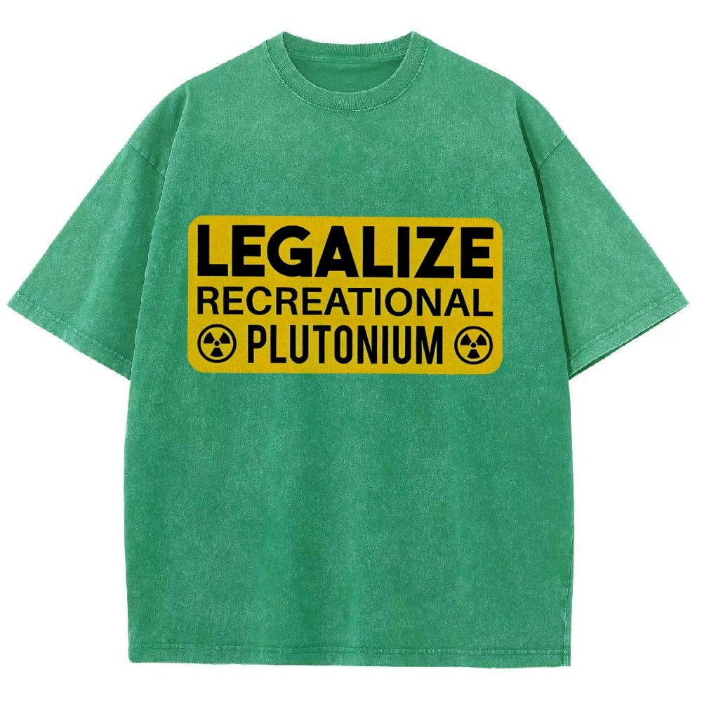 Legalize Recreational Plutonium Vintage Distressed T-shirt