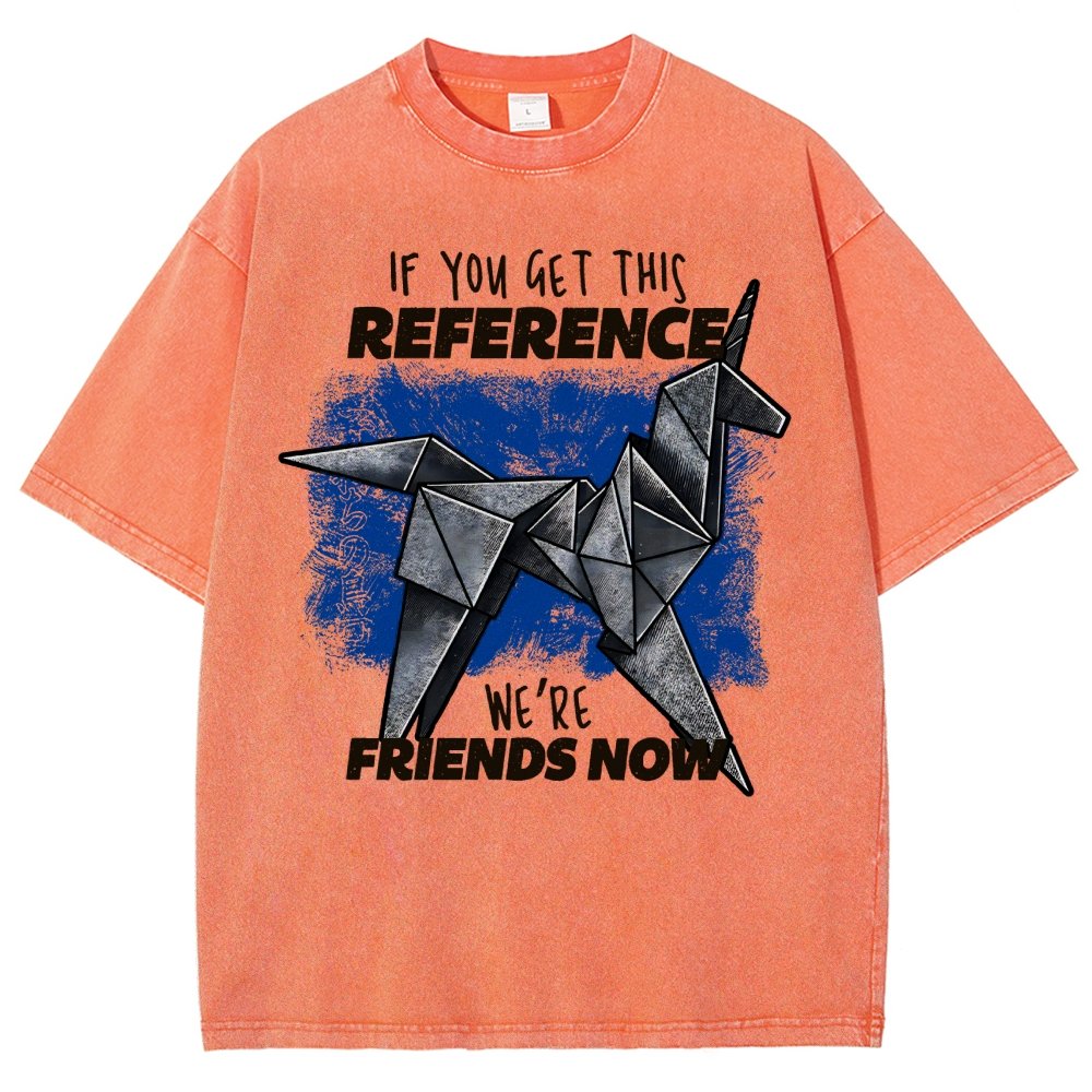 Origami Dreams Vintage Distressed T-shirt