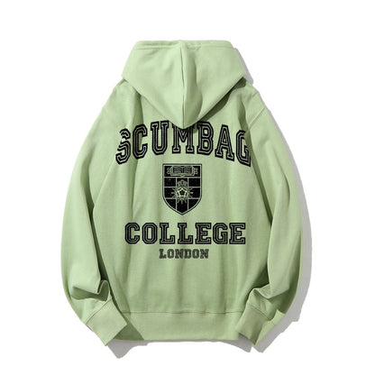 Scumbag College Unisex Printed Back Unisex Cotton Hoodie