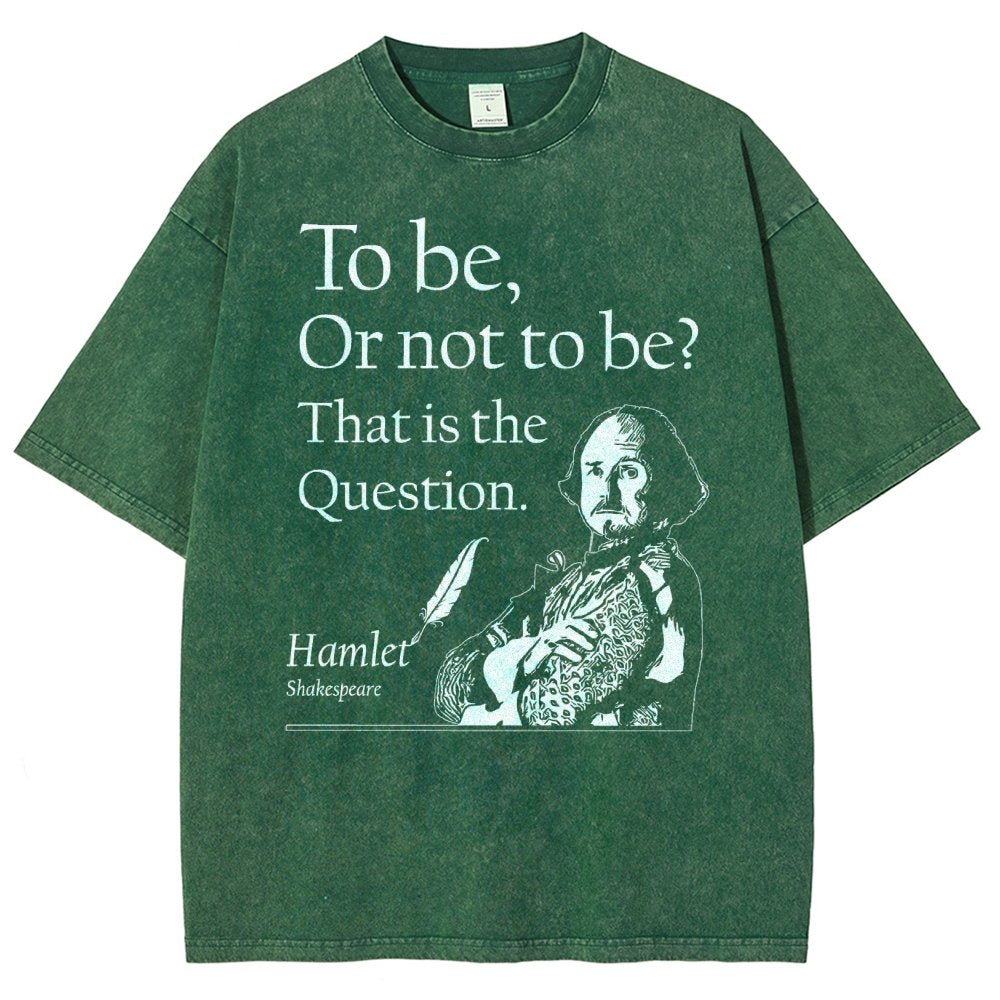 To Be Or Not To Be  Hamlet, Shakespeare Vintage Distressed T-shirt