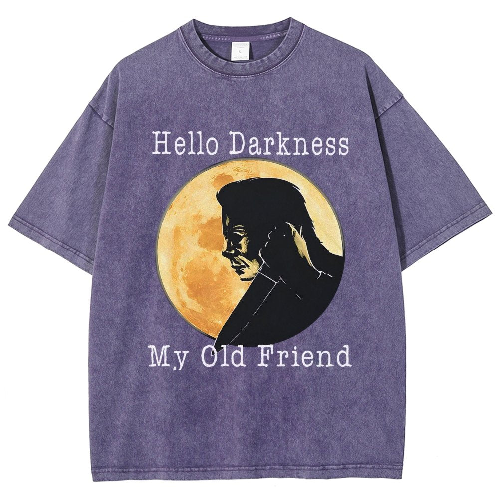 Hello Darkness My Old Friend Vintage Distressed T-shirt