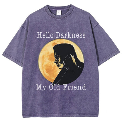 Hello Darkness My Old Friend Vintage Distressed T-shirt