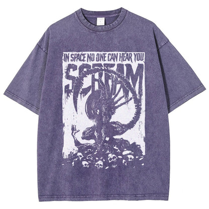 In Space No One Can Hear You Vintage Distressed T-shirt