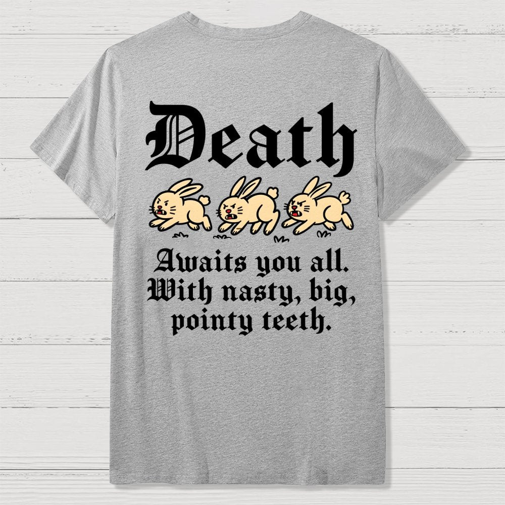 Run Away Front And Back Printing Geek T-Shirt