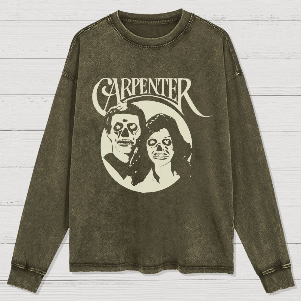 Carpenter They Live An Easy Listening Cult Sci-Fi Movie Washed Long Sleeve Tee 2509001465