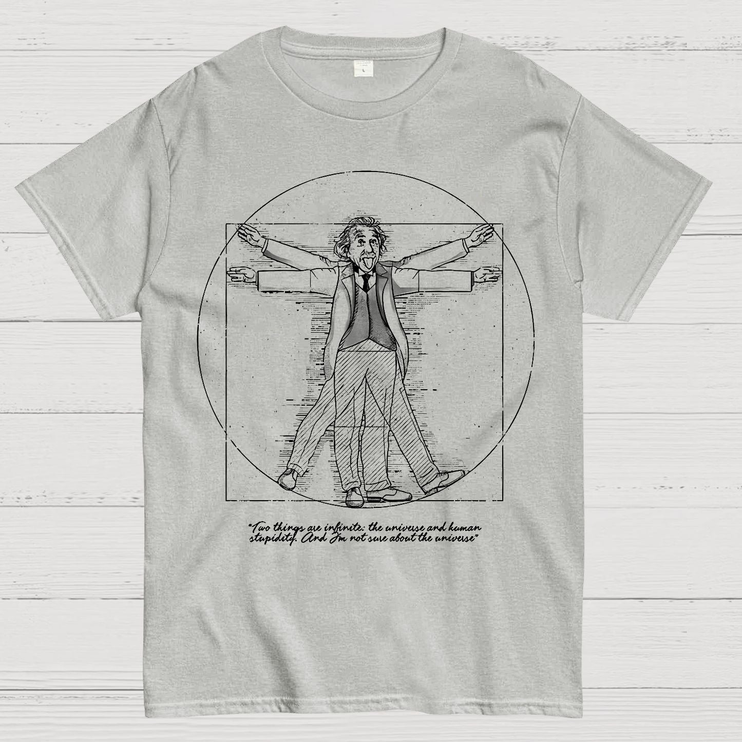 Vitruvian Genius Geek T-Shirt