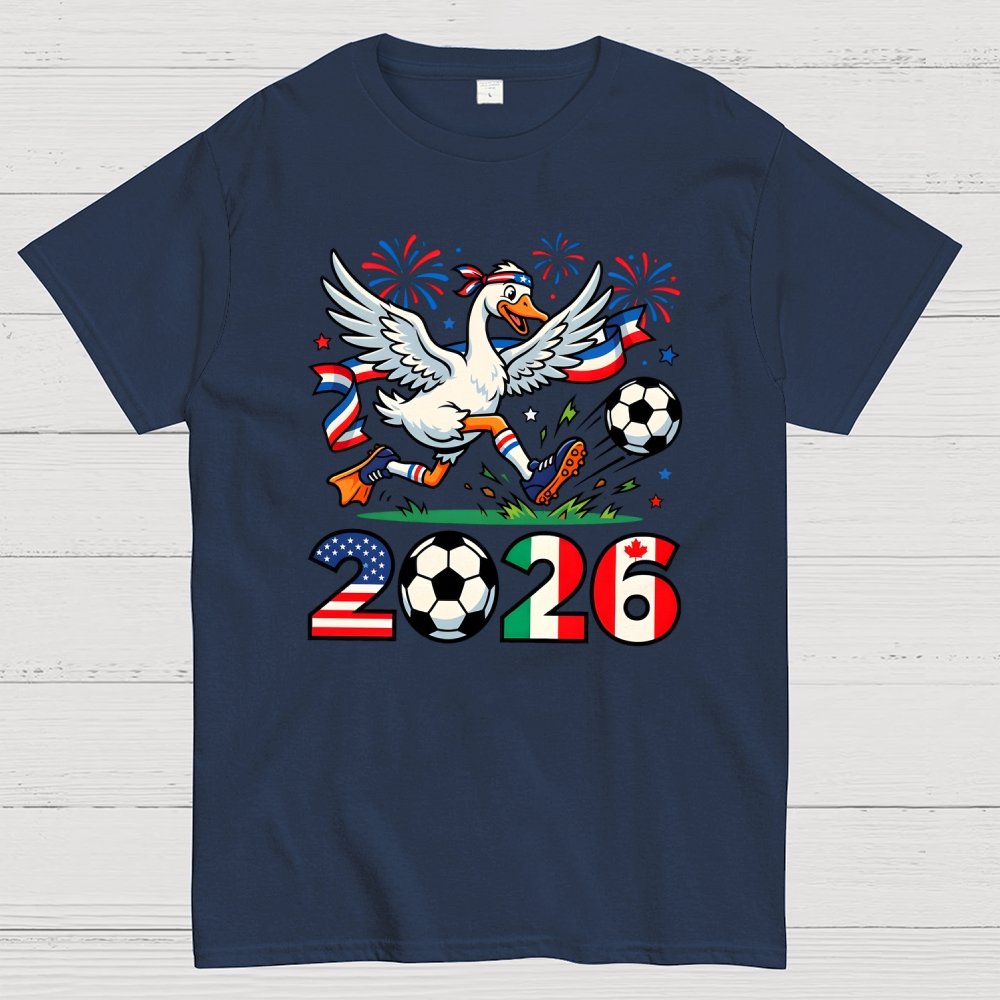 2026 World Cup Funny 2026 Soccer Goose Geek T-Shirt