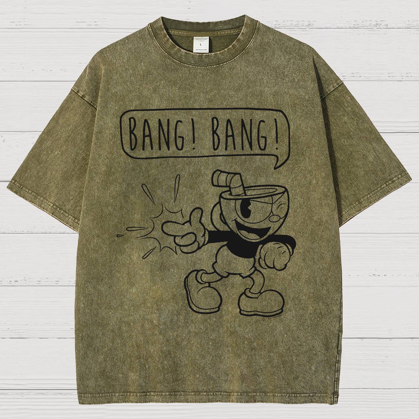 Bang! Bang! Vintage Distressed T-shirt