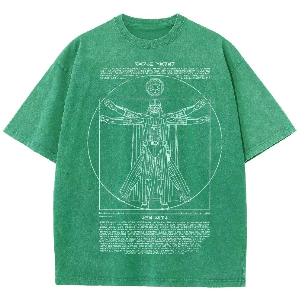 Vitruvian Darkside Vintage Distressed T-shirt
