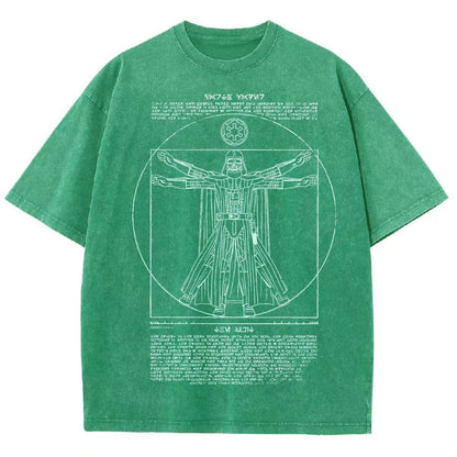 Vitruvian Darkside Vintage Distressed T-shirt