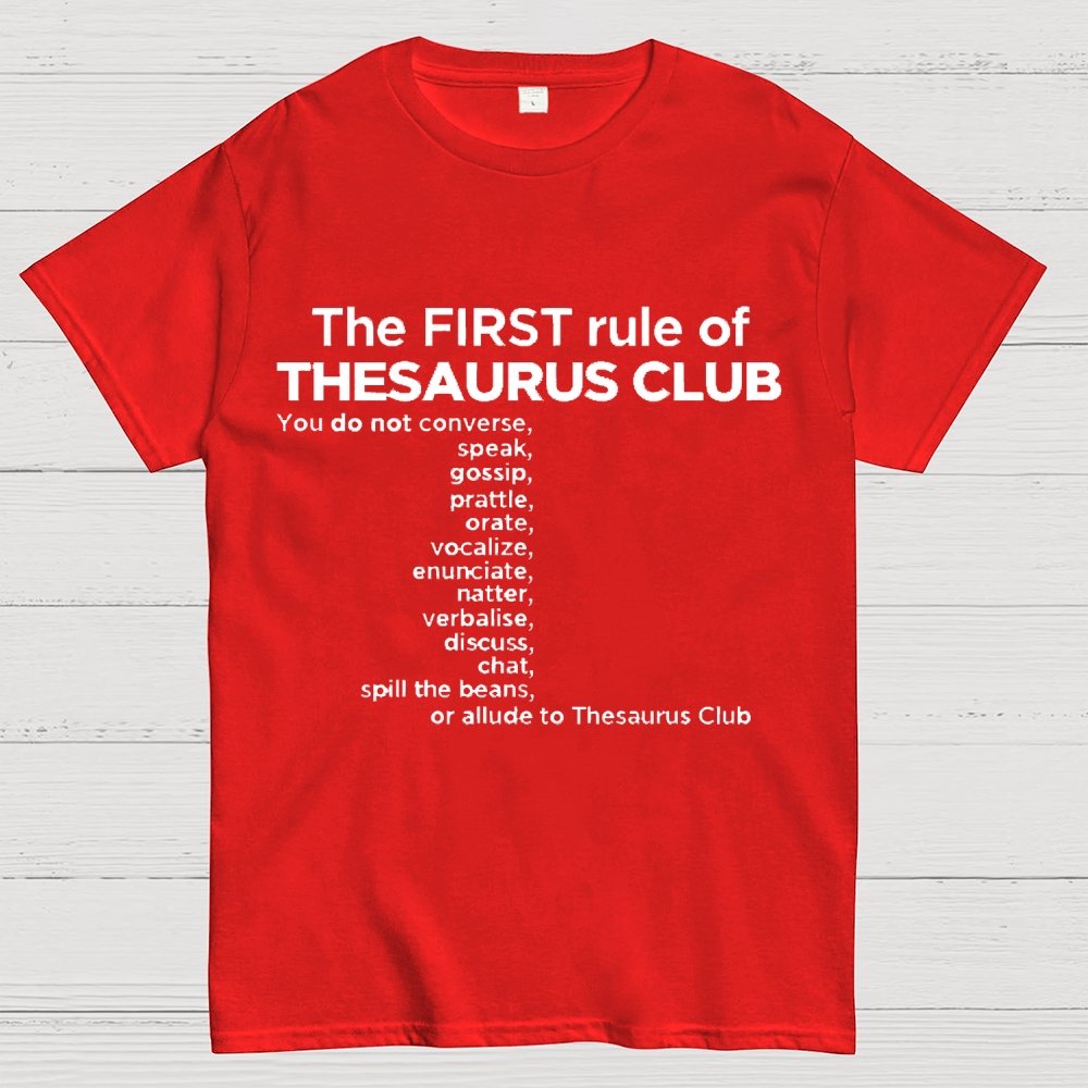 Thesaurus Club Confidential Geek T-Shirt