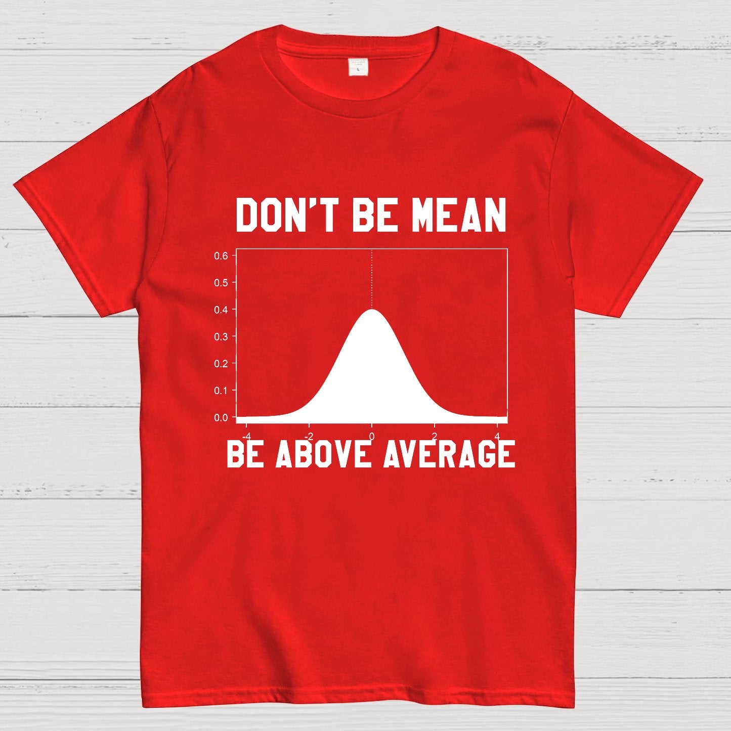 Nerdy Don't Be Mean Be Above Average Science Geek T-Shirt