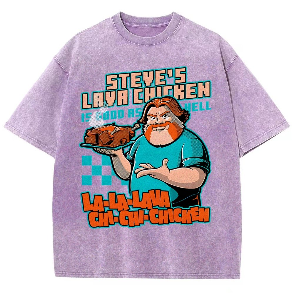 Steve's Lava Chicken Vintage Distressed T-shirt