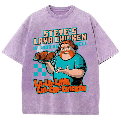Steve's Lava Chicken Vintage Distressed T-shirt
