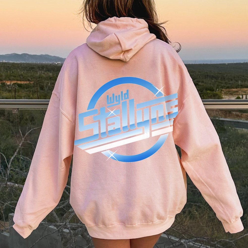 Wyld Stroke Printed Back Unisex Cotton Hoodie