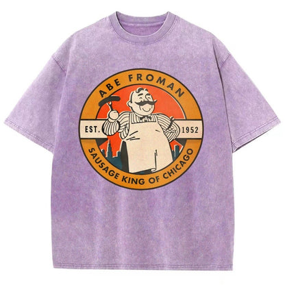 Al Froman - The Sausage Pro of Chicago-1952 Vintage Distressed T-shirt