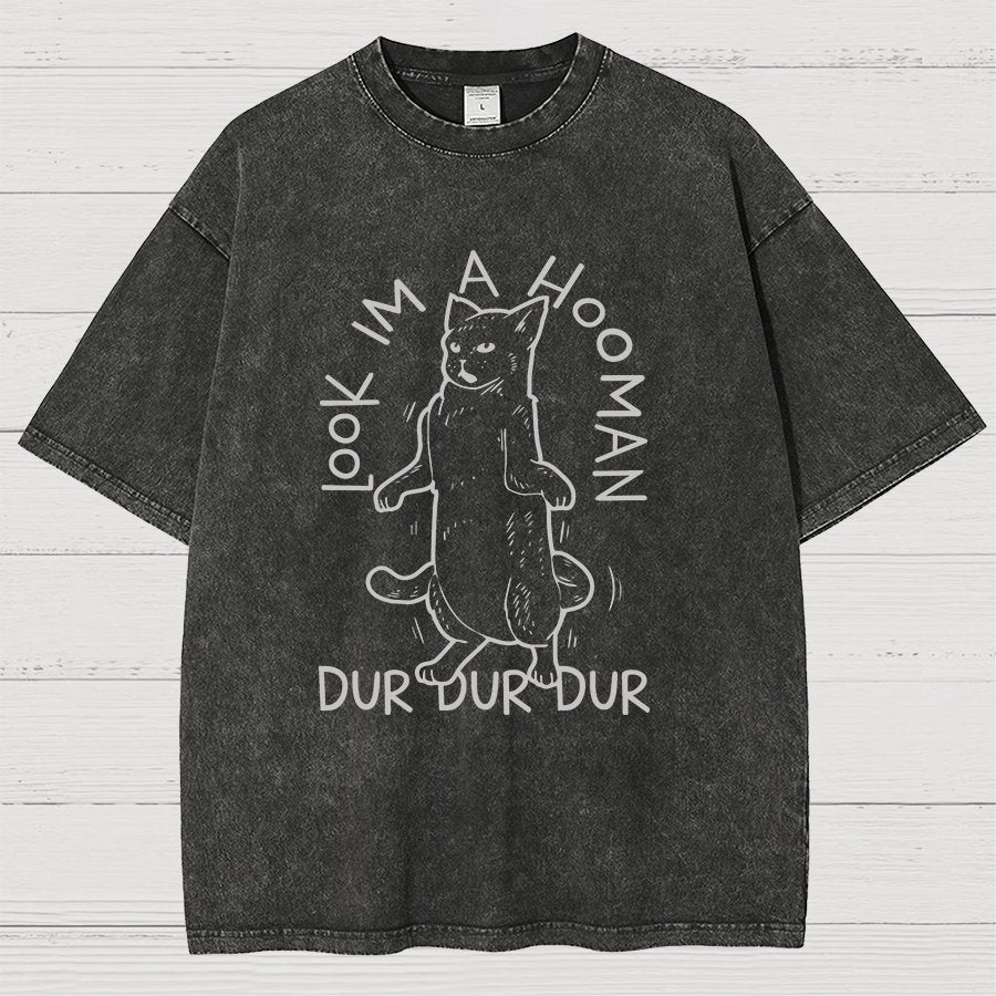 Look I'm a Hooman Vintage Distressed T-shirt