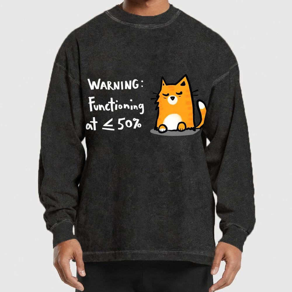 Functioning at Reduced Capacity Washed Long Sleeve Tee