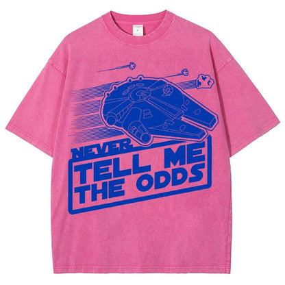 Never Tell Me The Odds Vintage Distressed T-shirt