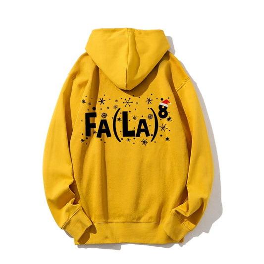 Math Christmas Printed Back Unisex Cotton Hoodie