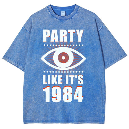 Big Brother is Watching You Party Vintage Distressed T-shirt