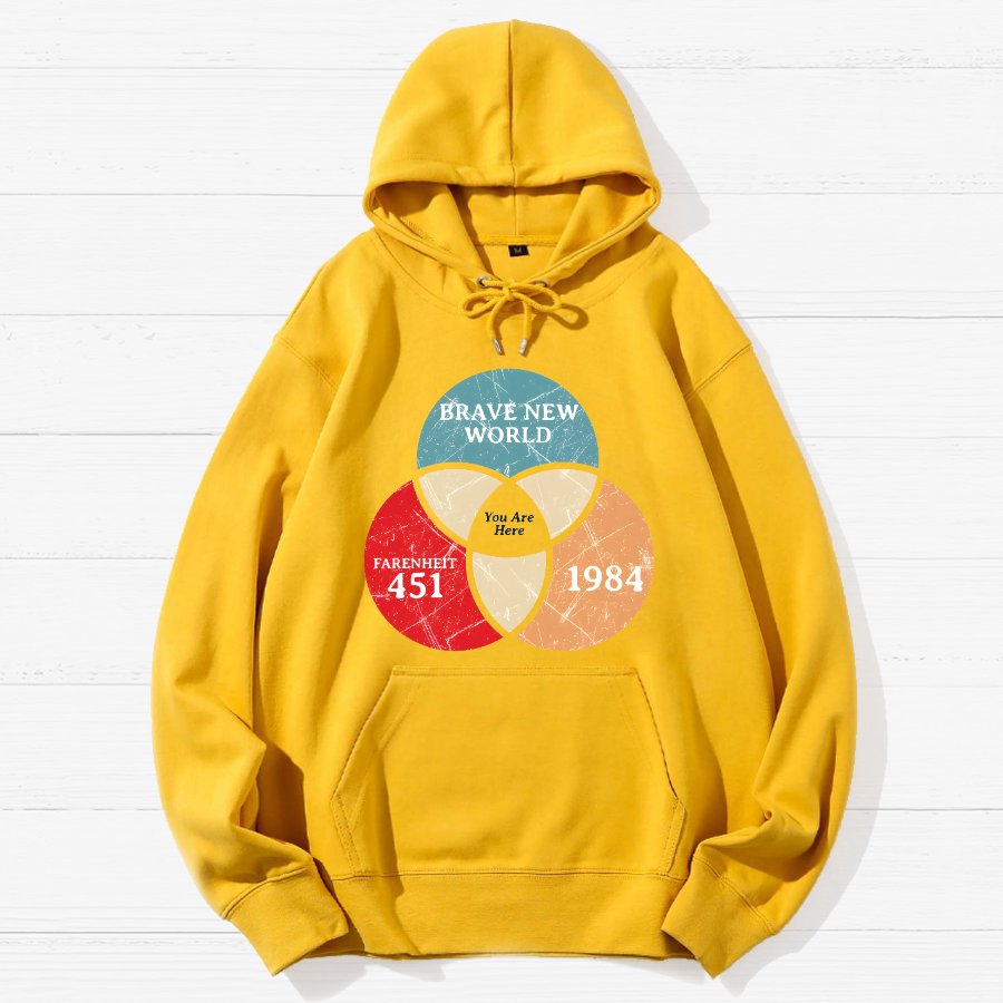 You Are Here Geek Cotton Hoodie