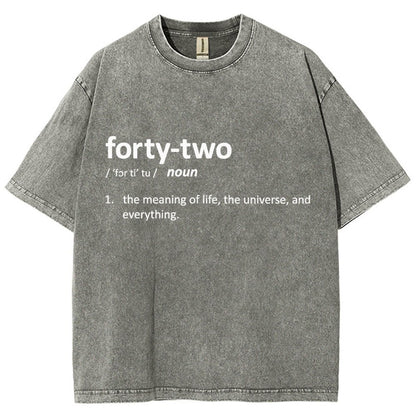 42 Definition Vintage Distressed T-shirt