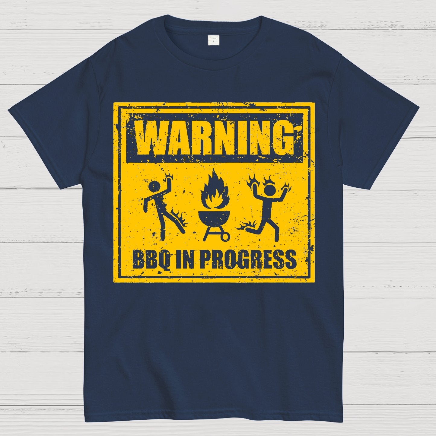 Warning BBQ In Progress Geek T-Shirt