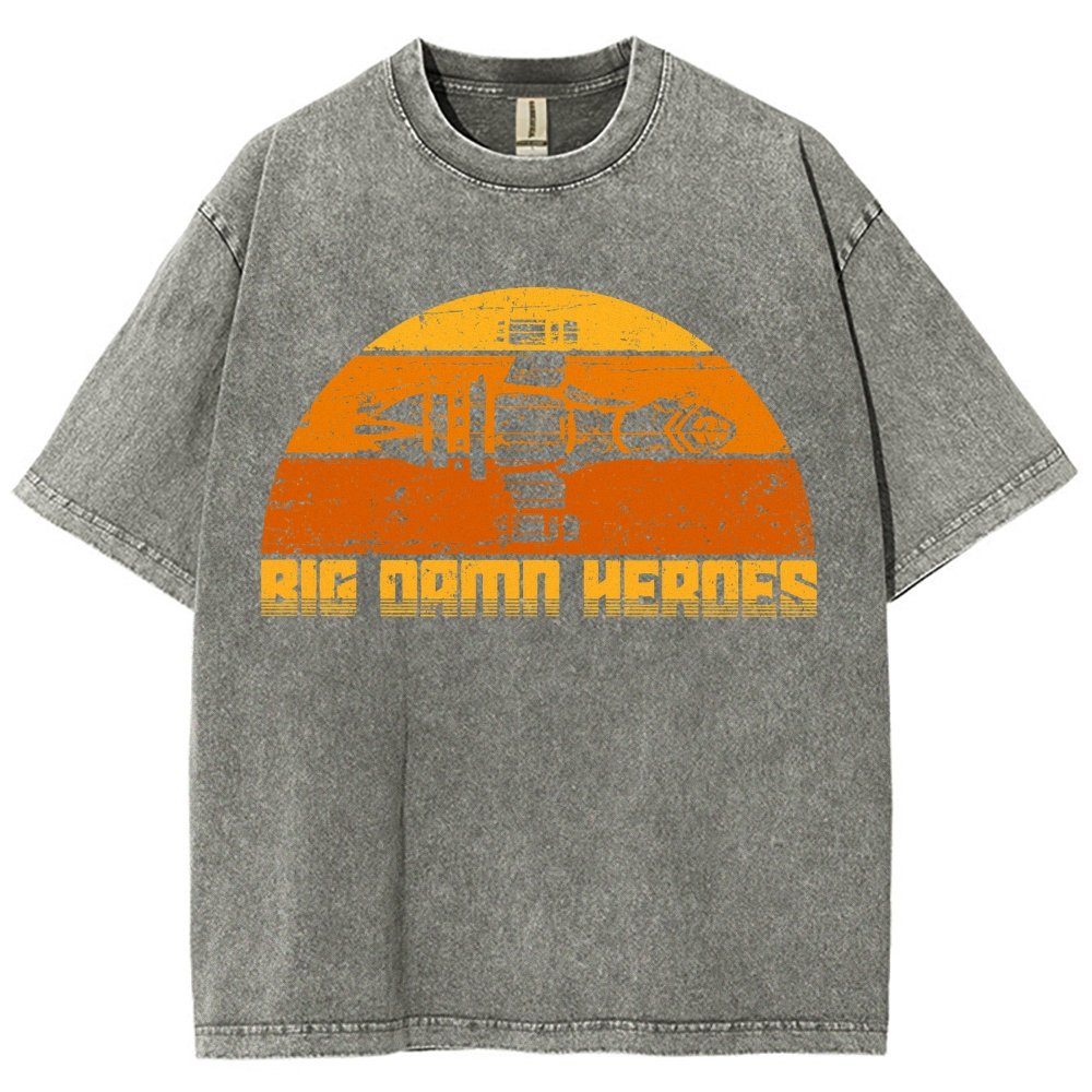 Big Damn Vintage Heroes Vintage Distressed T-shirt