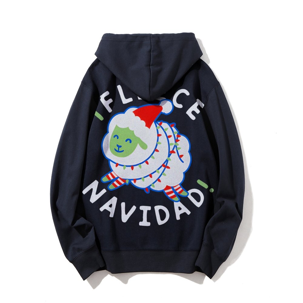 iFleece Navidad! Printed Back Cotton Hoodie