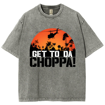 Get To The Chopper Vintage Distressed T-shirt