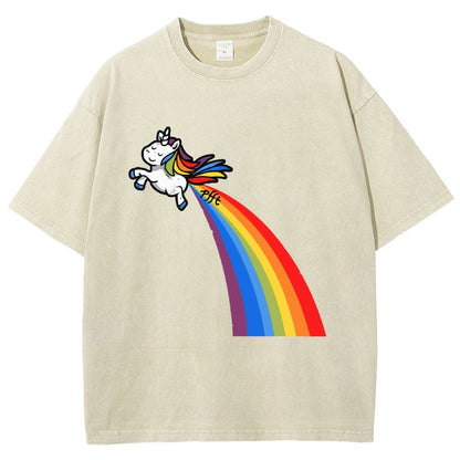I Fart Rainbows Vintage Distressed T-shirt