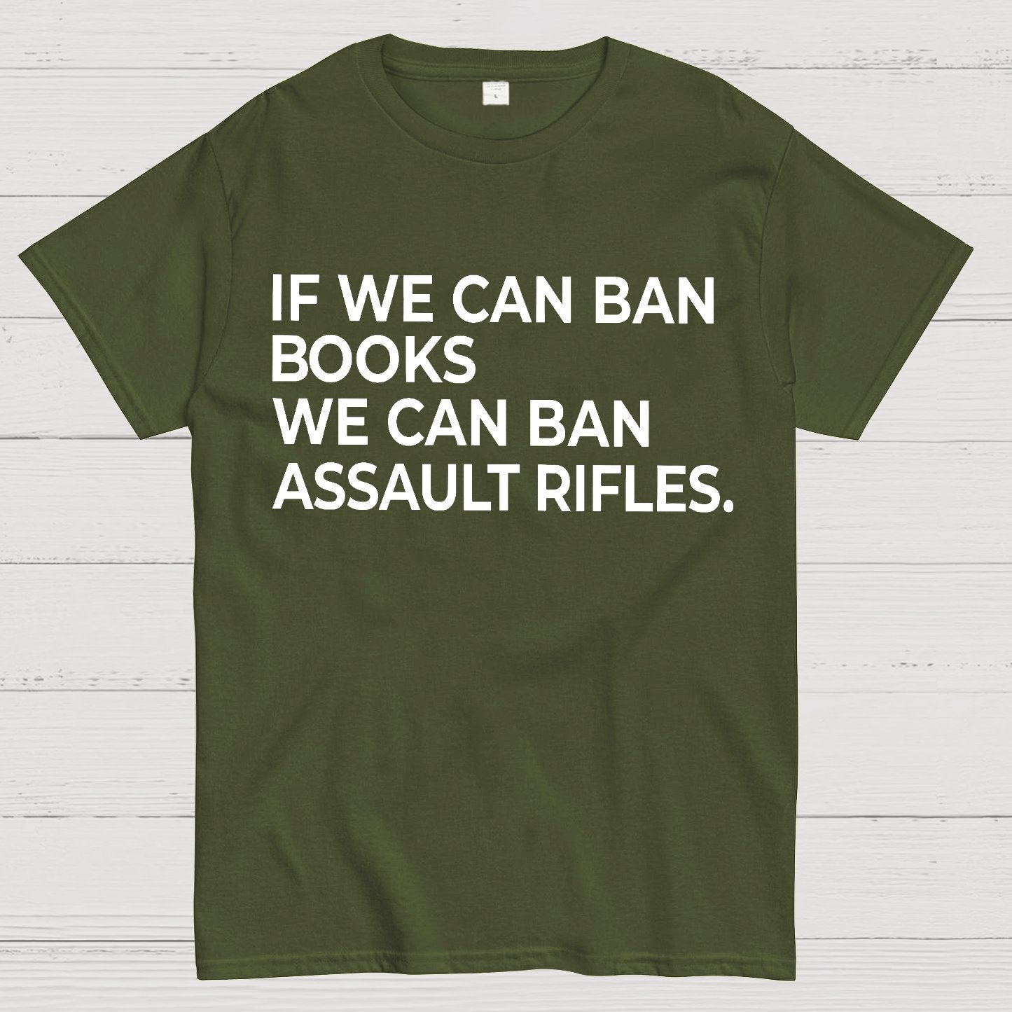 If We Can Ban Books We Can Ban Assault Rifles Geek T-Shirt