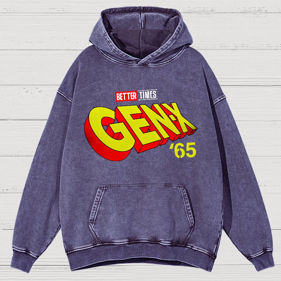 Gen-X ’65 Vintage Distressed Hoodie