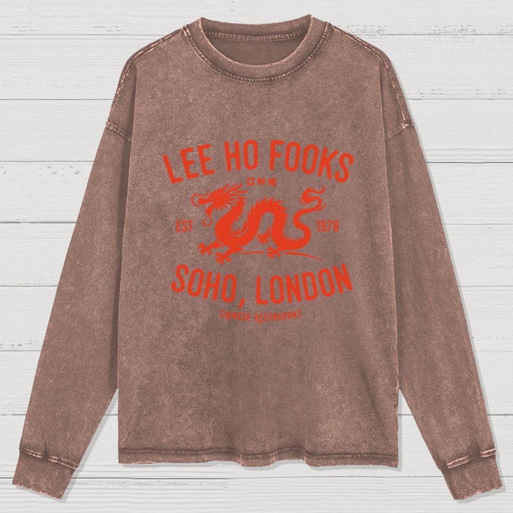 Lee Ho Fooks Vintage Resto Washed Long Sleeve Tee