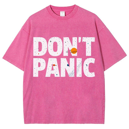 Don't Panic Vintage Distressed T-shirt