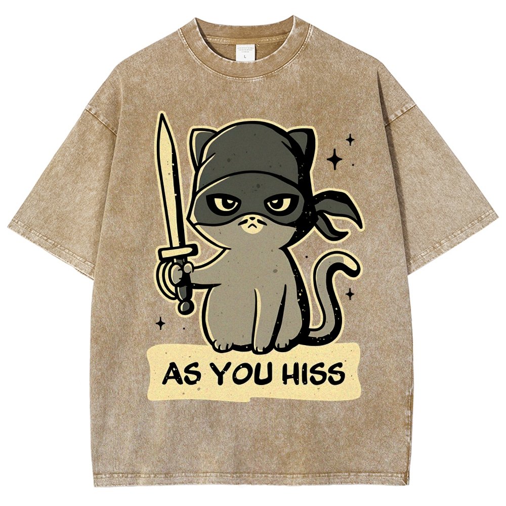 As You Hiss Vintage Distressed T-shirt