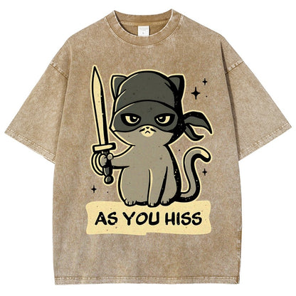 As You Hiss Vintage Distressed T-shirt
