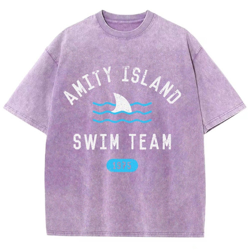Sunny Bay Swim Team Vintage Distressed T-shirt