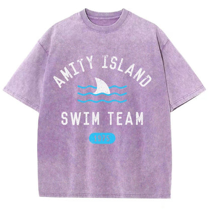 Sunny Bay Swim Team Vintage Distressed T-shirt