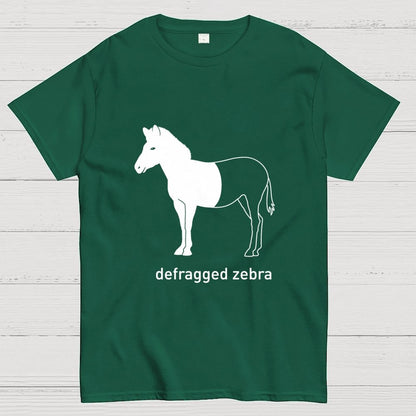 Defragged Zebra IT Geek T-Shirt