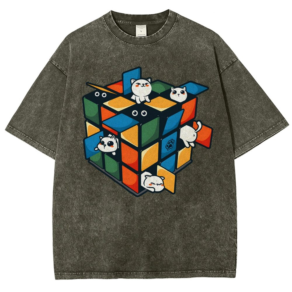 Rubikittens Vintage Distressed T-shirt