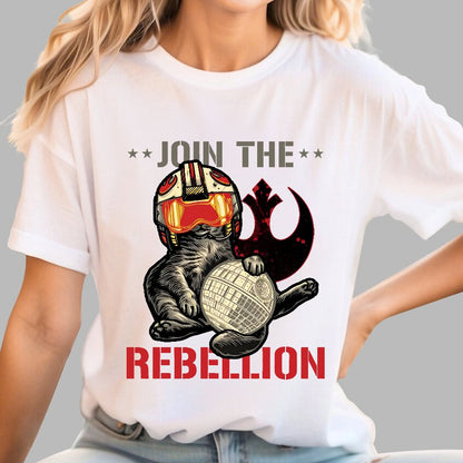Join the Cat Rebellion Geek T-Shirt
