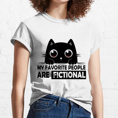 My Favorite People Are Fictional by Edesigns Geeky T-Shirt