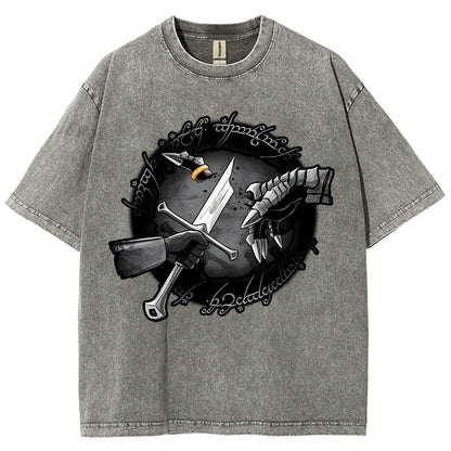 Cut Ring Vintage Distressed T-shirt