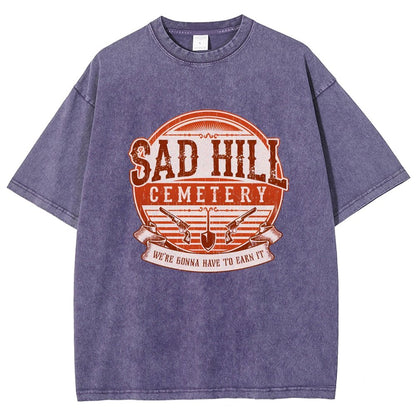 Lonely Hill Cemetery Vintage Distressed T-shirt