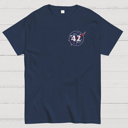 42 Life Universe and Everything Front And Back Printing Geek T-Shirt